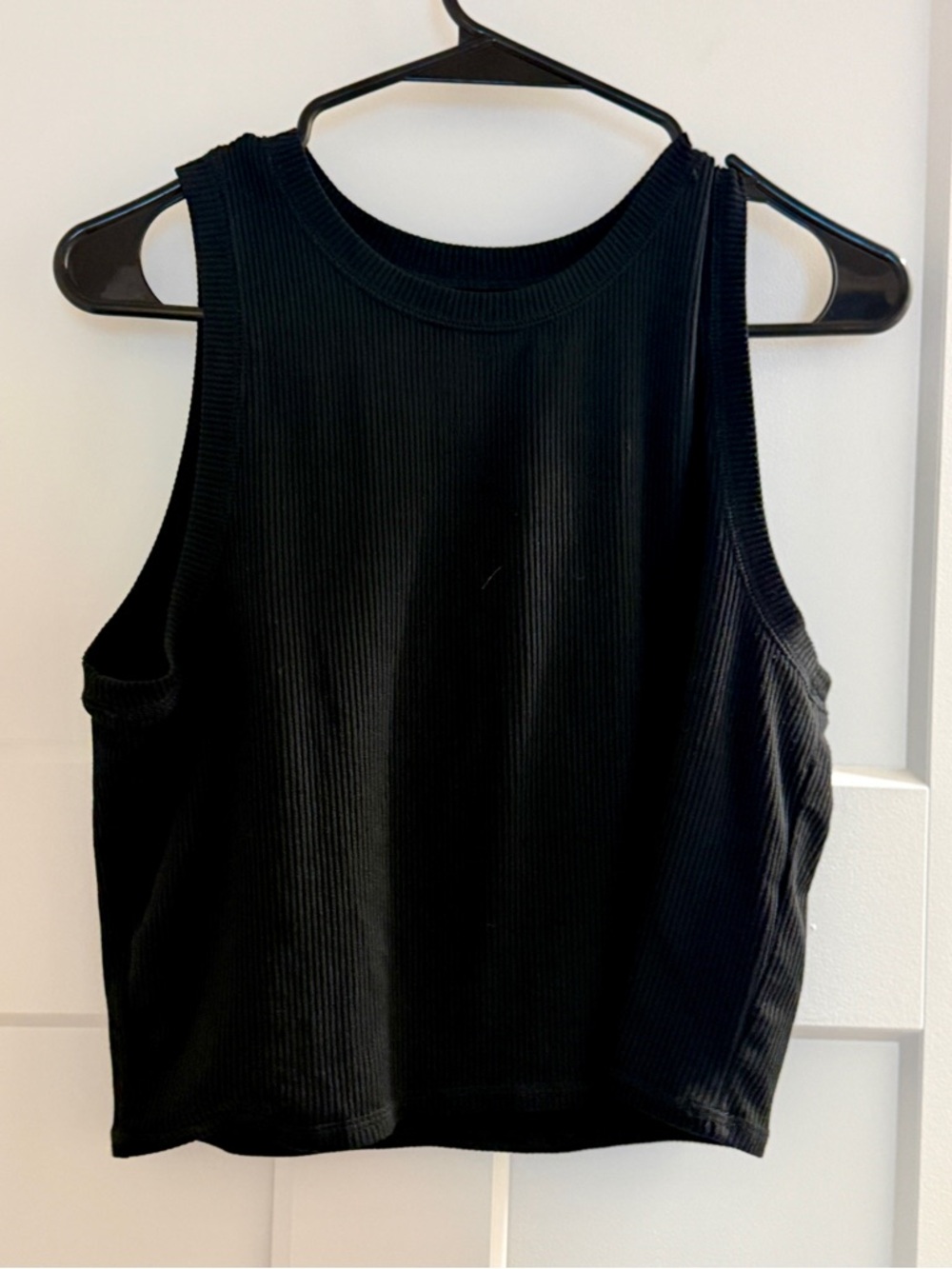 Hollister Black Ribbed Crewneck Tank